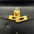 HERMES MINI KELLY 20 BLACK BOXCALF STUDS HAND SHOULDER BAG 〇X GHW 90259869 - PURPOSE