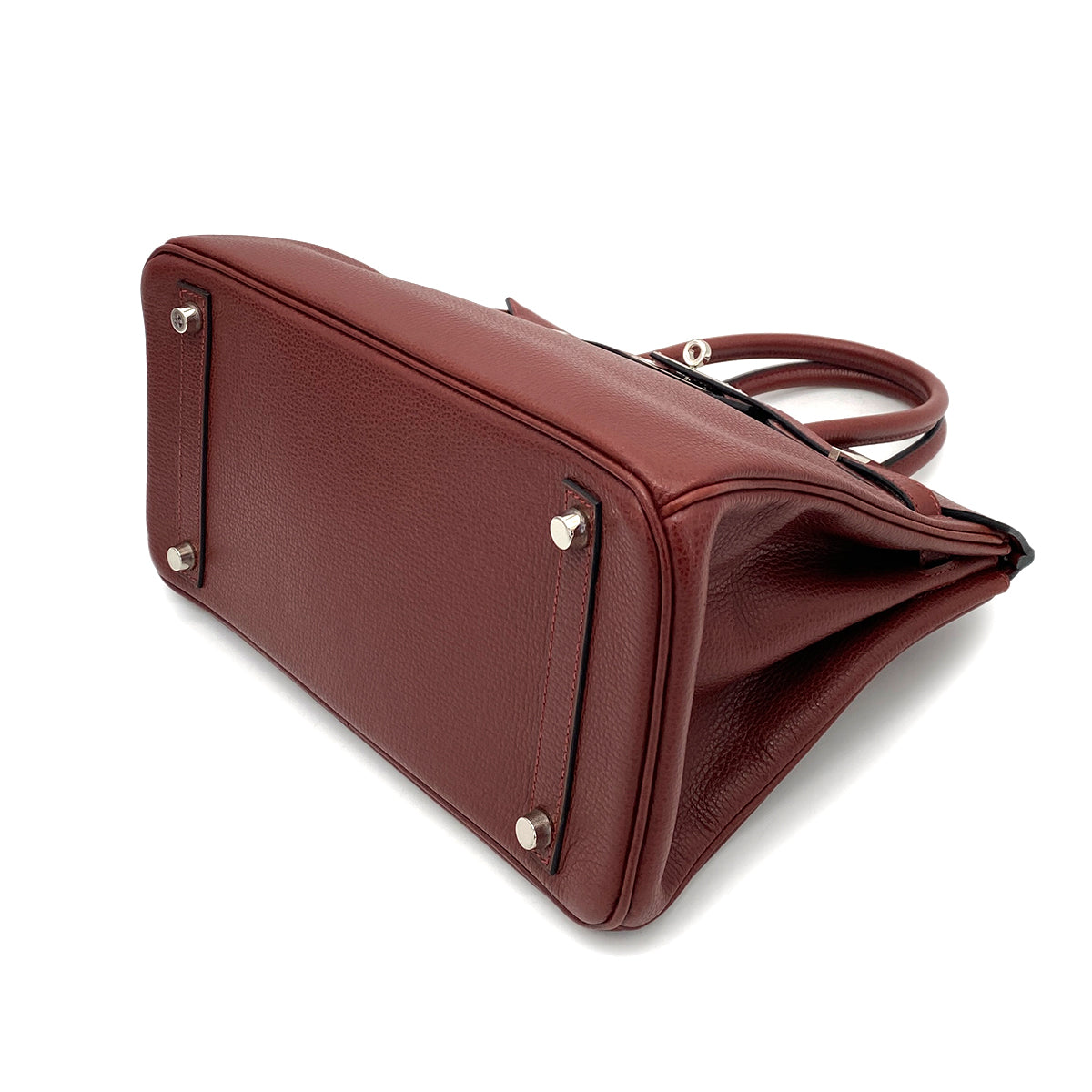 HERMES BIRKIN 30 ROUGE H VACHE LIEGE HAND BAG □I SHW 90259878