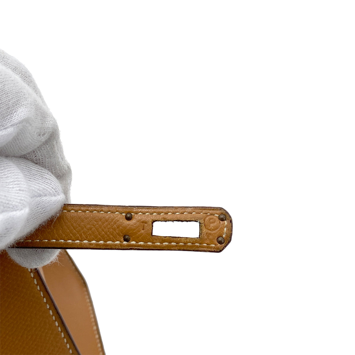 HERMES MINI KELLY 20 SELLIER GOLD COUCHEVEL SHOULDER BAG 〇P GHW 90259879