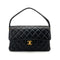 CHANEL VINTAGE DOUBLE FACE SHOULDER BAG BLACK LAMB SKIN 90259885 - PURPOSE