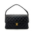CHANEL VINTAGE DOUBLE FACE SHOULDER BAG BLACK LAMB SKIN 90259885 - PURPOSE