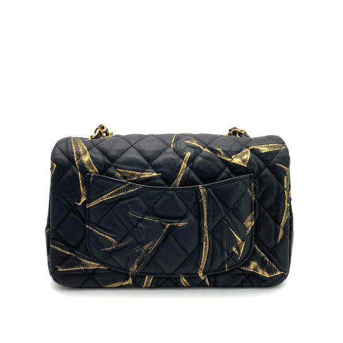 CHANEL MINI MATELASSE 20 CHAIN SHOULDER BAG BLACK LEATHER 90259887 - PURPOSE