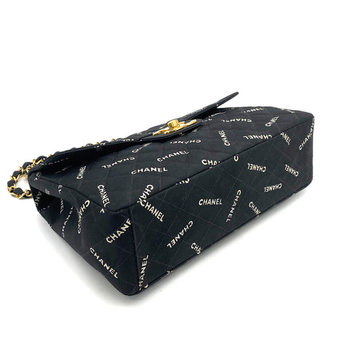 CHANEL VINTAGE MAXI MATELASSE 34 CHAIN SHOULDER BAG BLACK CANVAS 90259889 - PURPOSE