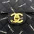CHANEL VINTAGE MAXI MATELASSE 34 CHAIN SHOULDER BAG BLACK CANVAS 90259889 - PURPOSE