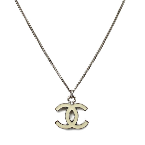 CHANEL VINTAGE NECKLACE COCOMARK WHITE ACCESSORY 07V 90259938 - PURPOSE