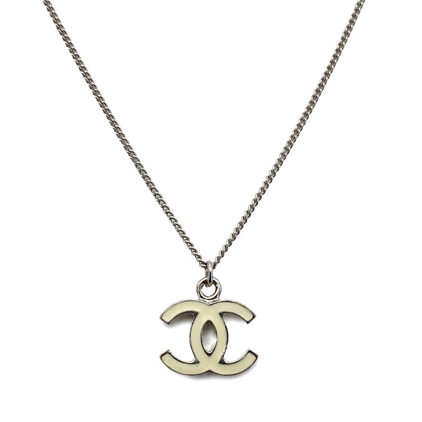 CHANEL VINTAGE NECKLACE COCOMARK WHITE ACCESSORY 07V 90259938 - PURPOSE