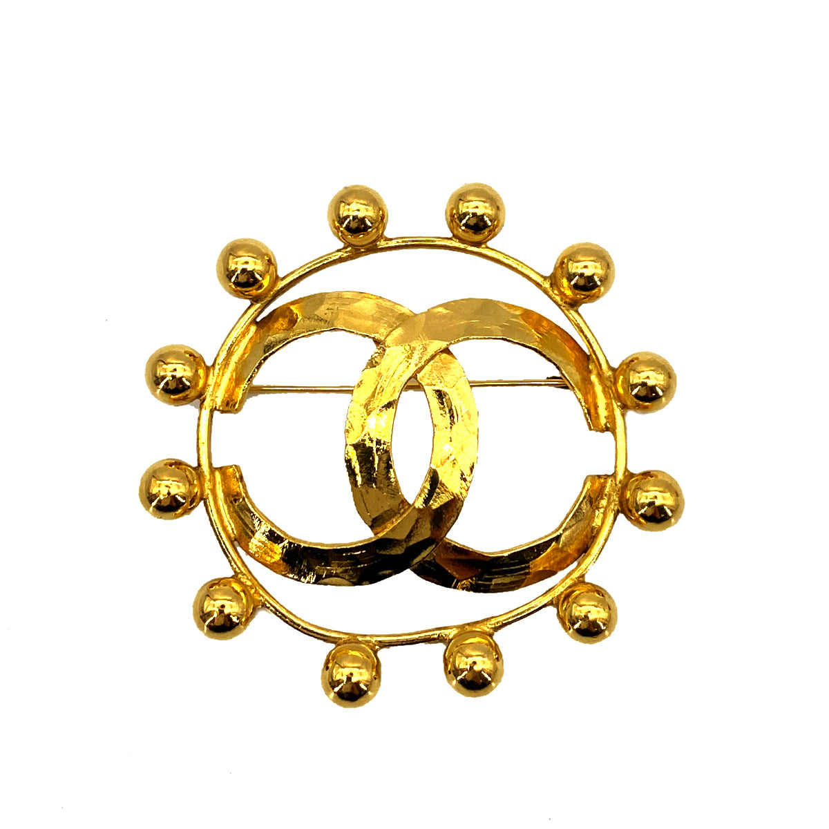 CHANEL VINTAGE COCOMARK BROOCH GOLD  ACCESSORY 90259952