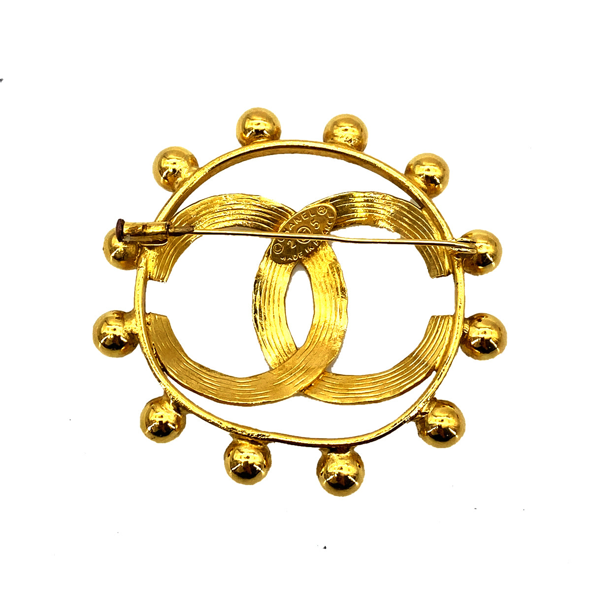 CHANEL VINTAGE COCOMARK BROOCH GOLD  ACCESSORY 90259952