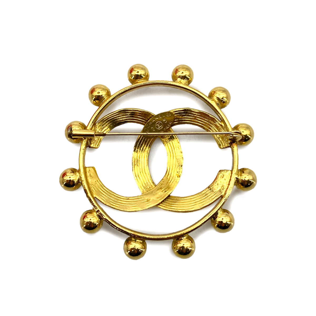 CHANEL VINTAGE COCOMARK BROOCH GOLD ACCESSORY 25 90259960