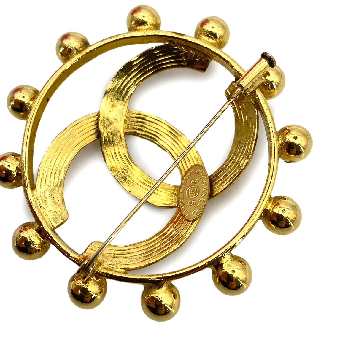 CHANEL VINTAGE COCOMARK BROOCH GOLD ACCESSORY 25 90259960