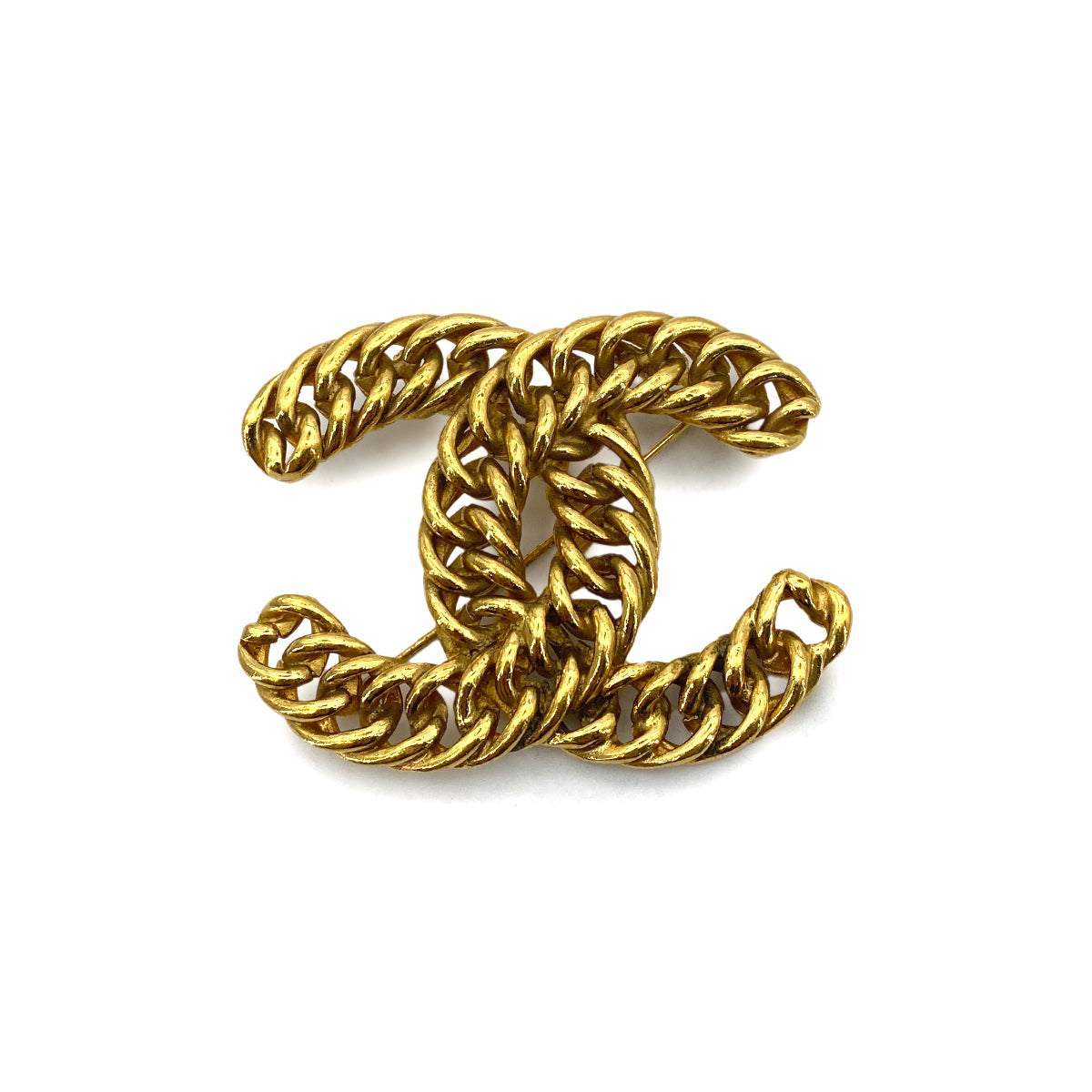 CHANEL VINTAGE COCOMARK BROOCH GOLD ACCESSORY 90259980