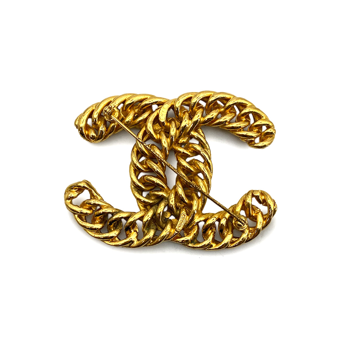 CHANEL VINTAGE COCOMARK BROOCH GOLD ACCESSORY 90259980