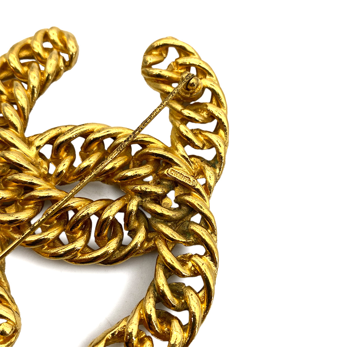 CHANEL VINTAGE COCOMARK BROOCH GOLD ACCESSORY 90259980