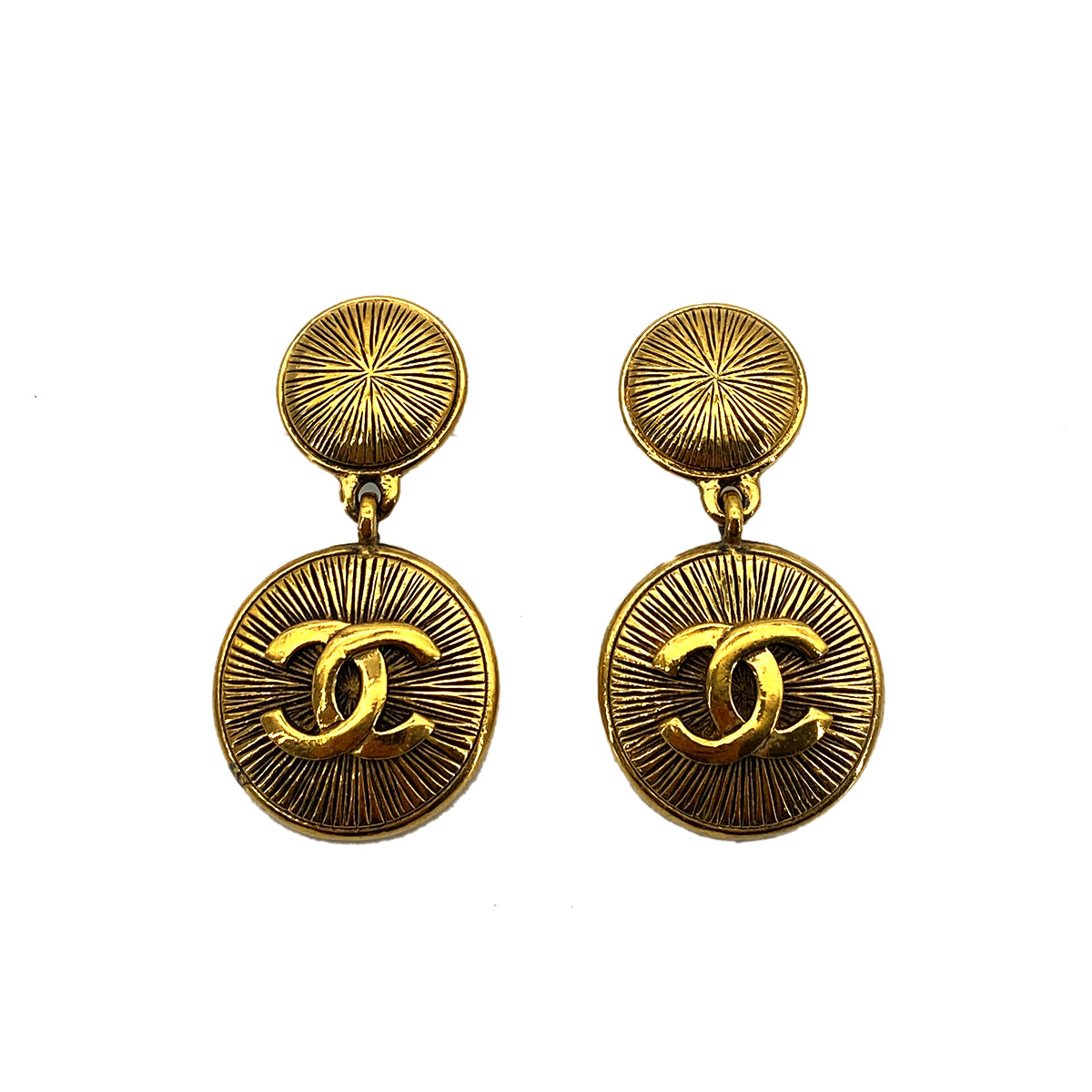 CHANEL VINTAGE EARRINGS COCOMARK SWING ACCESSORY 90259983