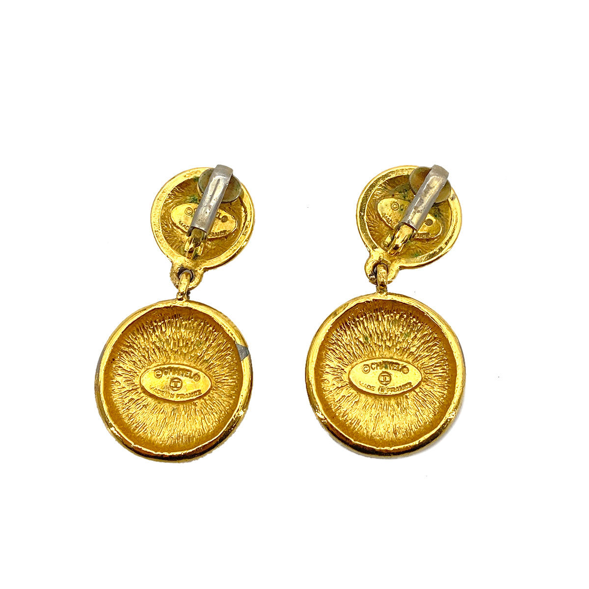 CHANEL VINTAGE EARRINGS COCOMARK SWING ACCESSORY 90259983