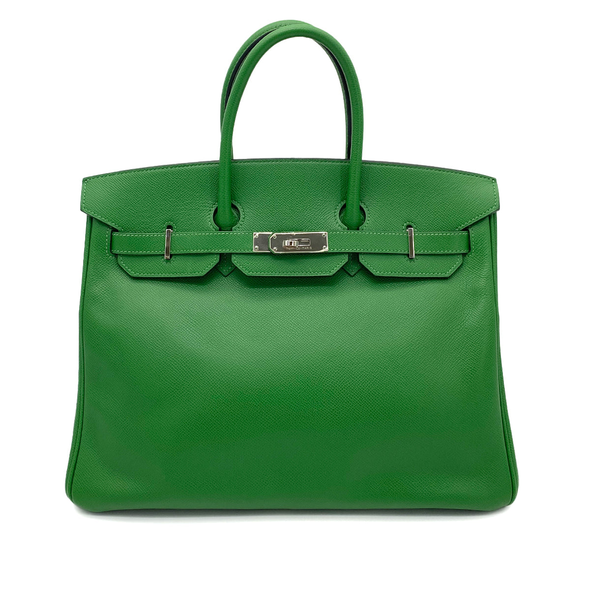 HERMES BIRKIN 35 VERT BENGHAL EPSOM HAND BAG □N SHW 90260109
