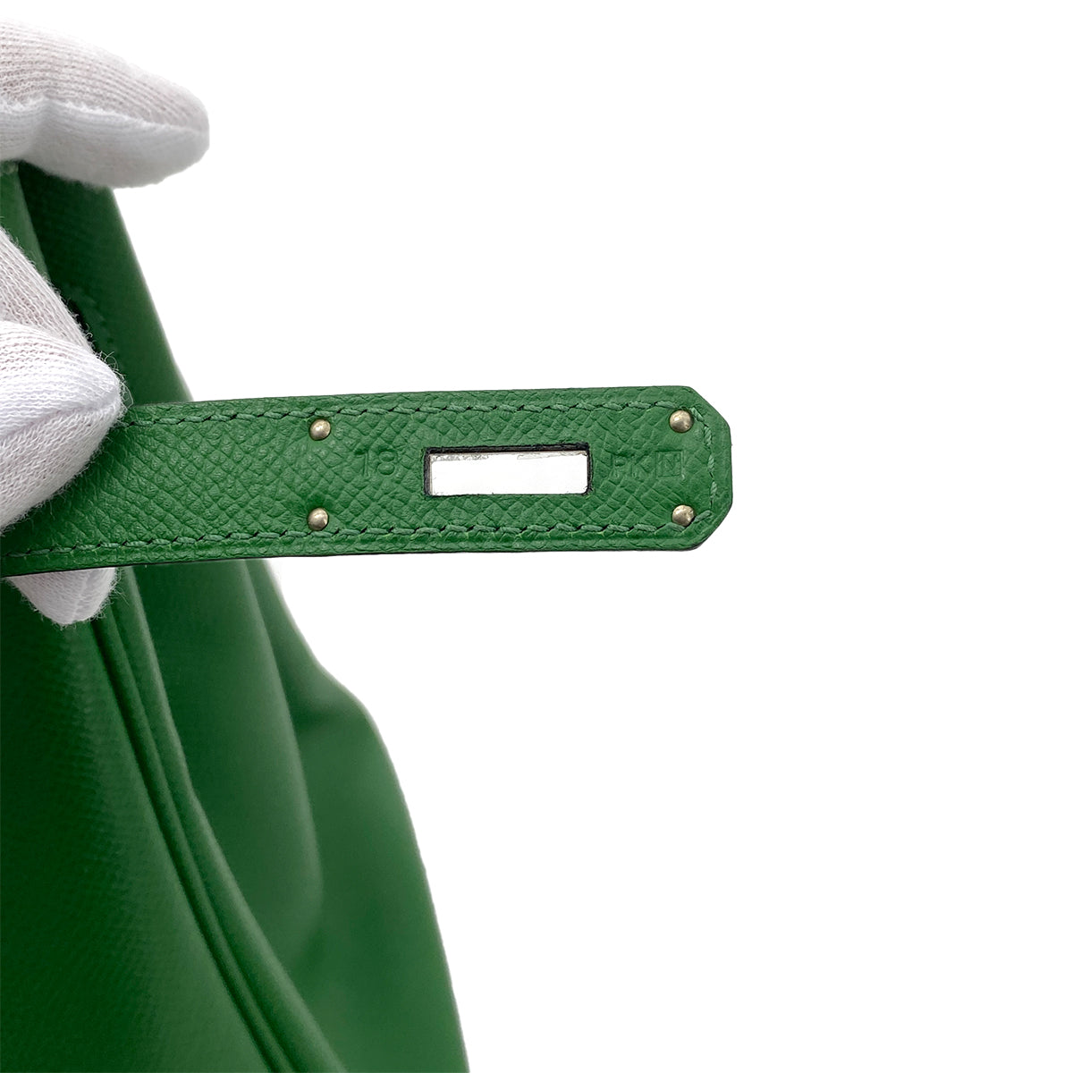 HERMES BIRKIN 35 VERT BENGHAL EPSOM HAND BAG □N SHW 90260109