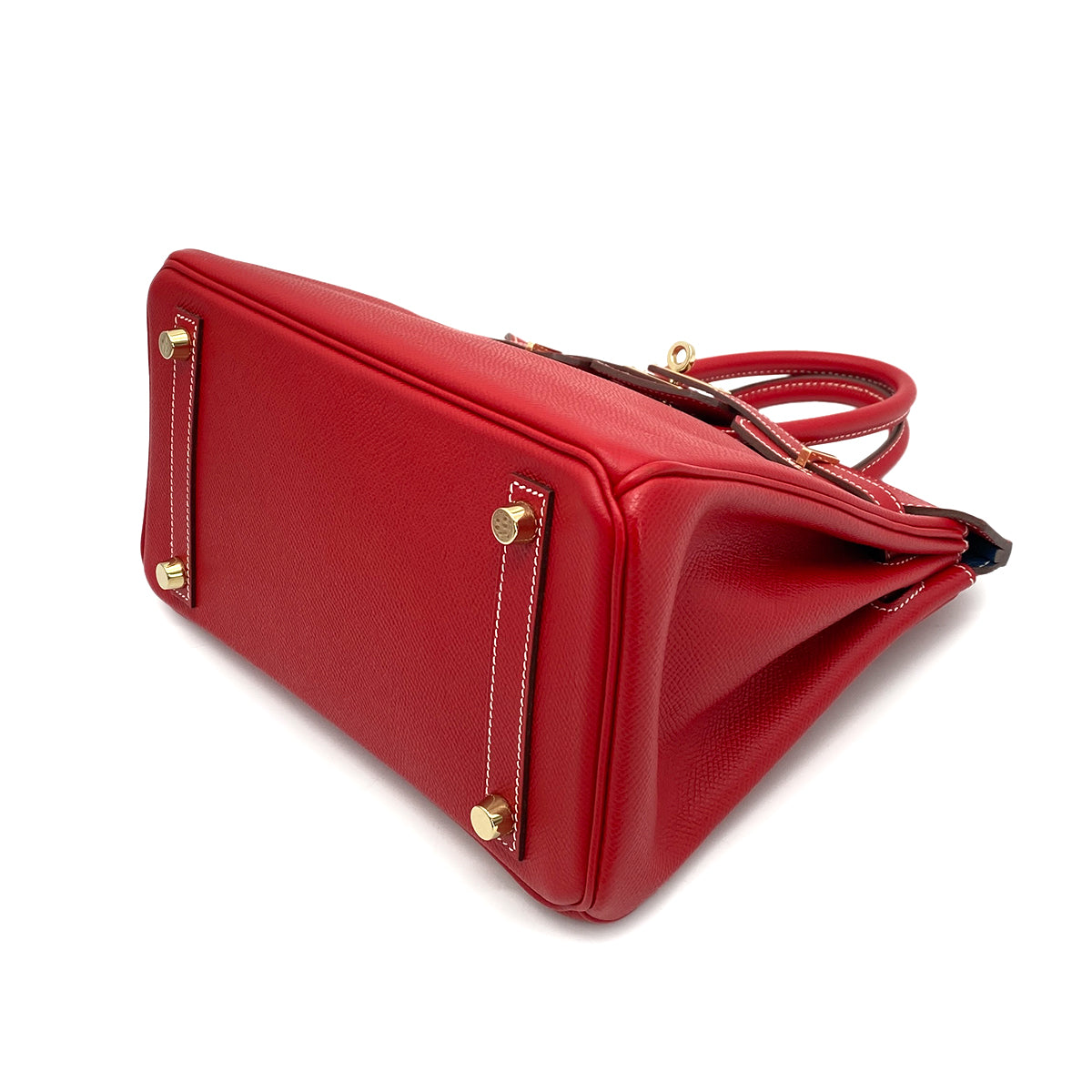 HERMES CANDY BIRKIN 25 ROUGE CASAQUE BLUE THALASSA EPSOM HAND BAG □P GHW 90260127