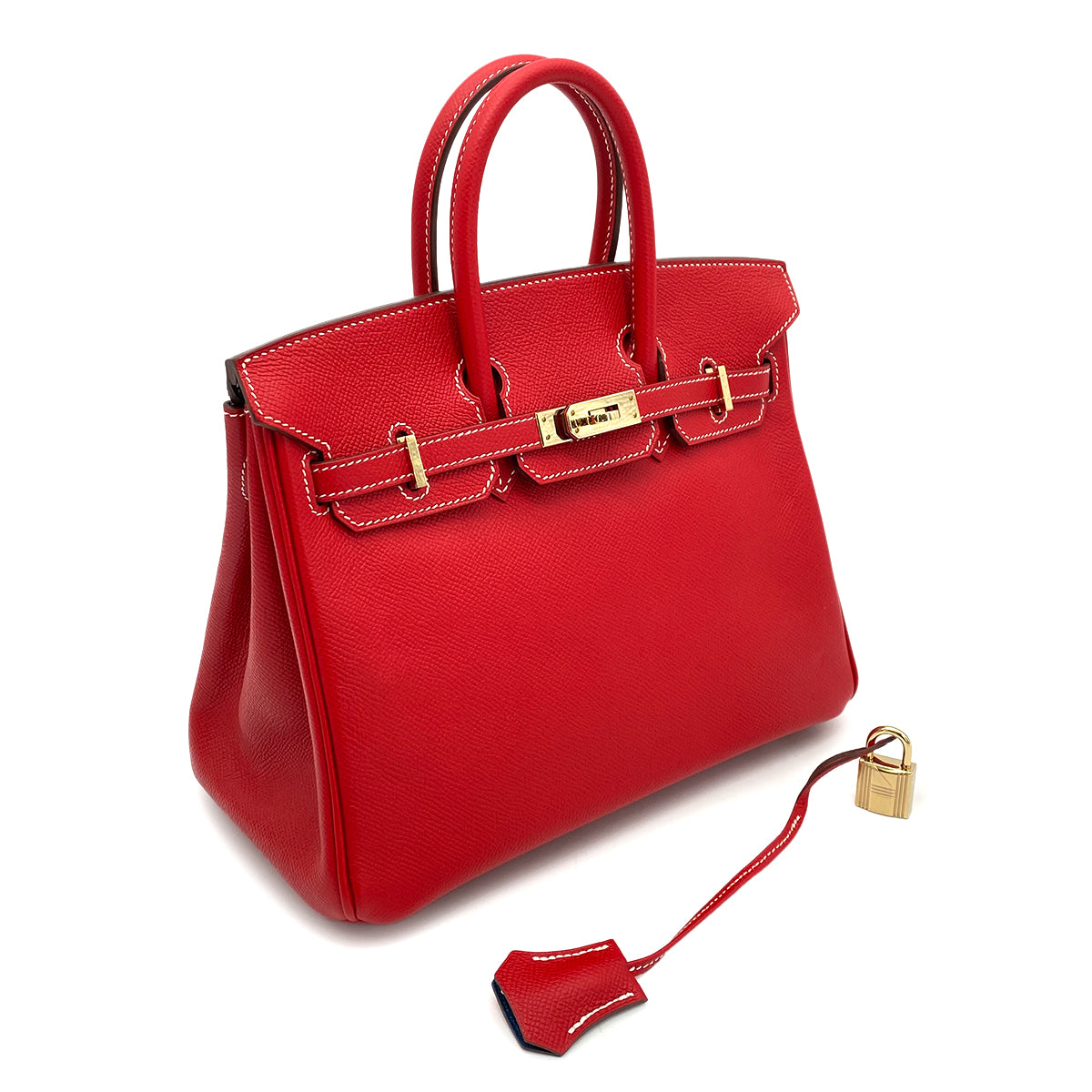 HERMES CANDY BIRKIN 25 ROUGE CASAQUE BLUE THALASSA EPSOM HAND BAG □P GHW 90260127