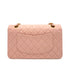 CHANEL VINTAGE CLASSIC FLAP MEDIUM CHAIN SHOULDER BAG PINK LAMB SKIN 90260131 - PURPOSE