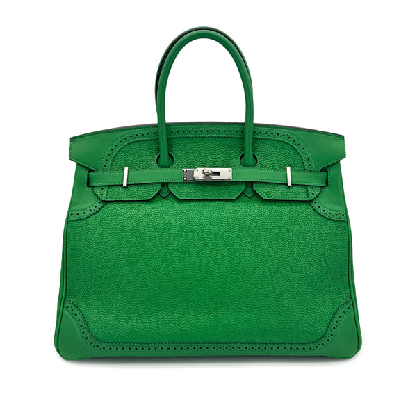 HERMES BIRKIN 35 GHILLIES BAMBOU TOGO SWIFT HAND BAG □R SHW 90260140 - PURPOSE