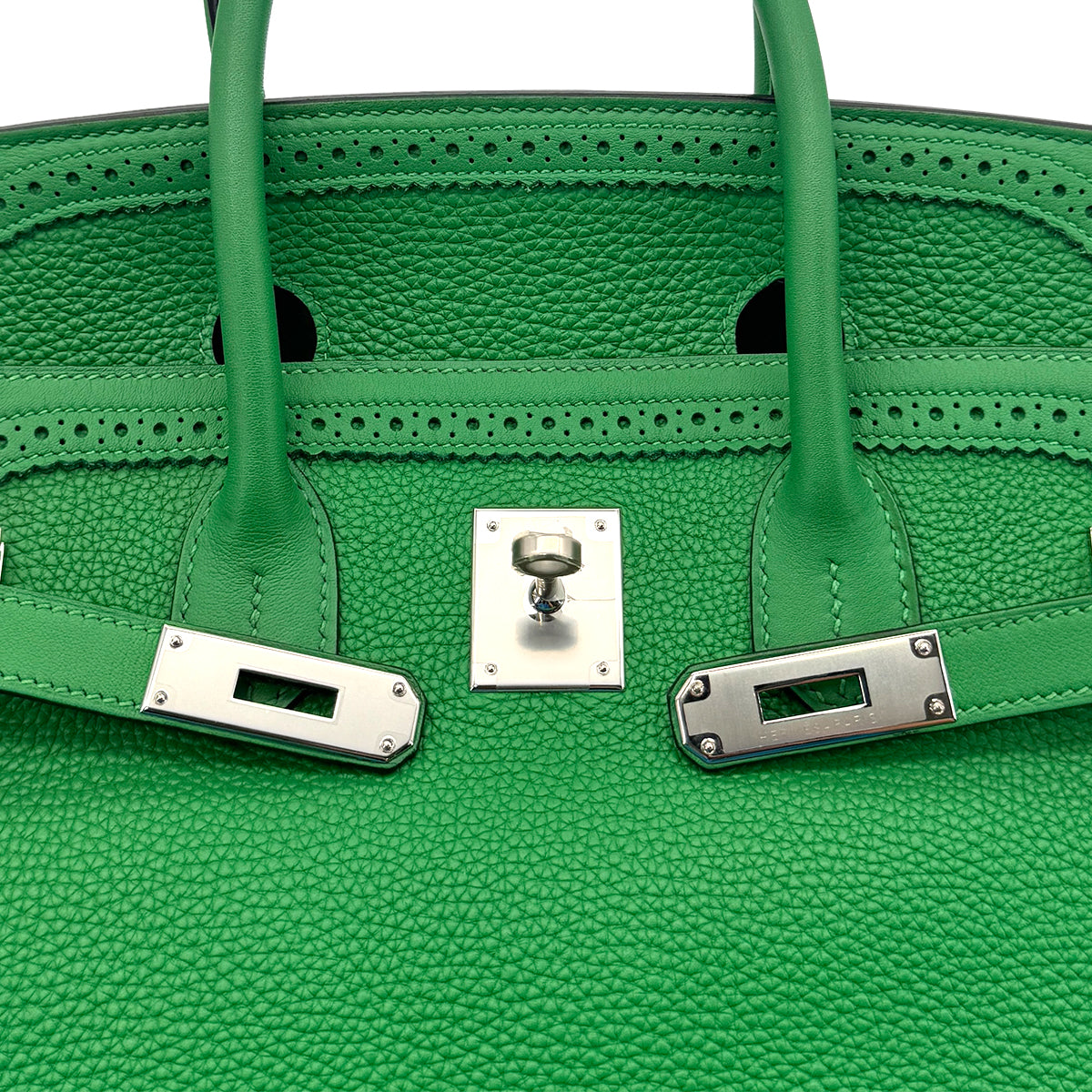 HERMES BIRKIN 35 GHILLIES BAMBOU TOGO SWIFT HAND BAG □R SHW 90260140