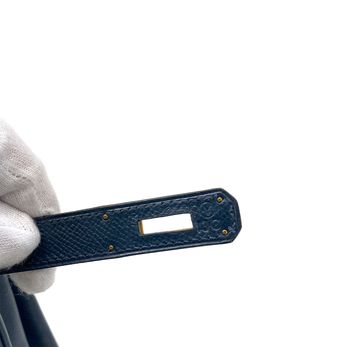 HERMES KELLY 32 RETOURNE NAVY COUCHEVEL HAND SHOULDER BAG 〇Y 90260148