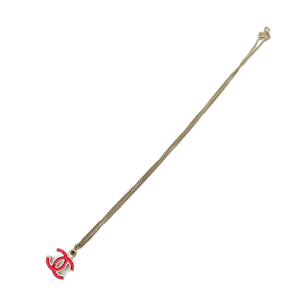 CHANEL NECKLACE COCOMARK PINK ACCESSORY 04A 90260156