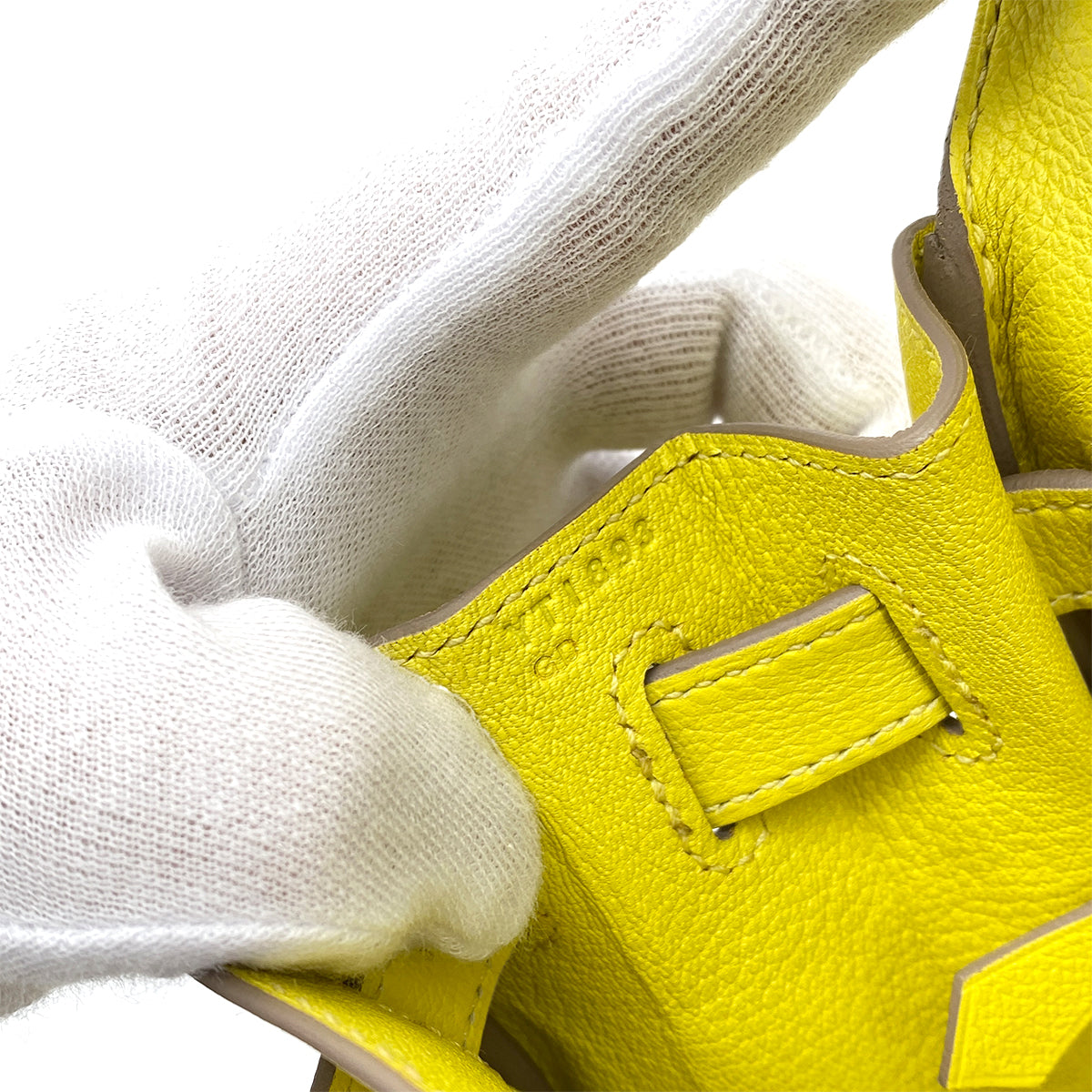 HERMES KELLY 28  RETOURNE LIME EVERCOLOR HAND SHOULDER BAG Y SHW 90260175