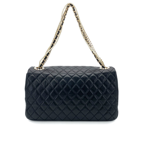 CHANEL WESTMINSTER CHAIN SHOULDER BAG FAUX PEARL BLACK LAMB SKIN 90260188 - PURPOSE