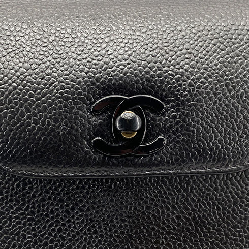 CHANEL VINTAGE HAND BAG BLACK CAVIAR SKIN 90260189 - PURPOSE