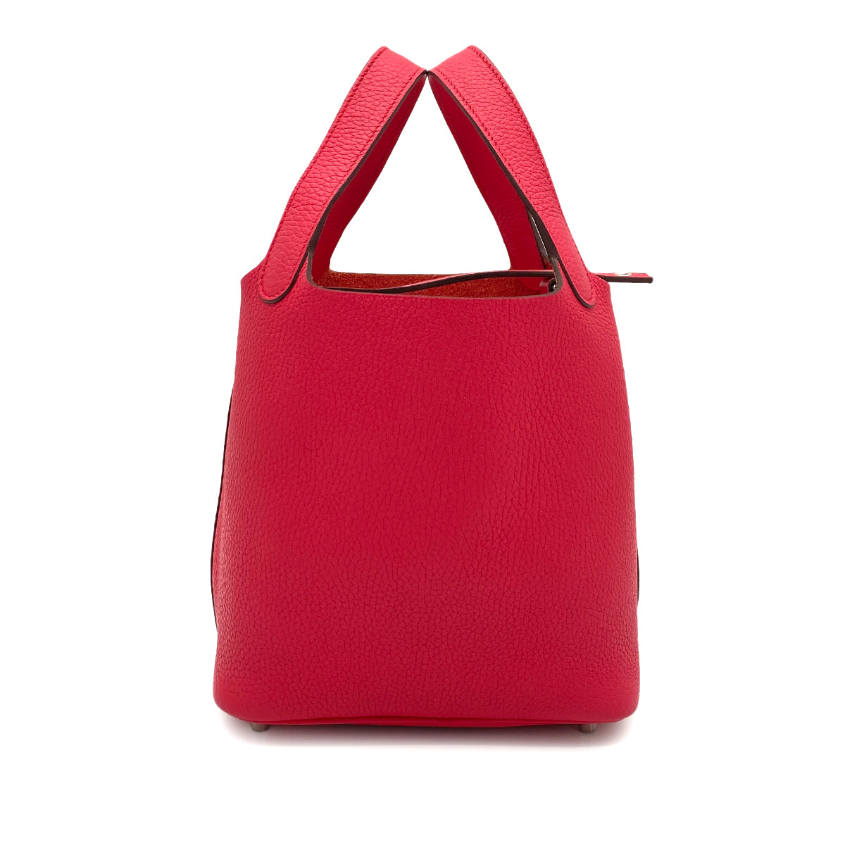 HERMES PICOTIN LOCK PM ROSE EXTREME TAURILLON CLEMENCE HAND BAG D 90260191