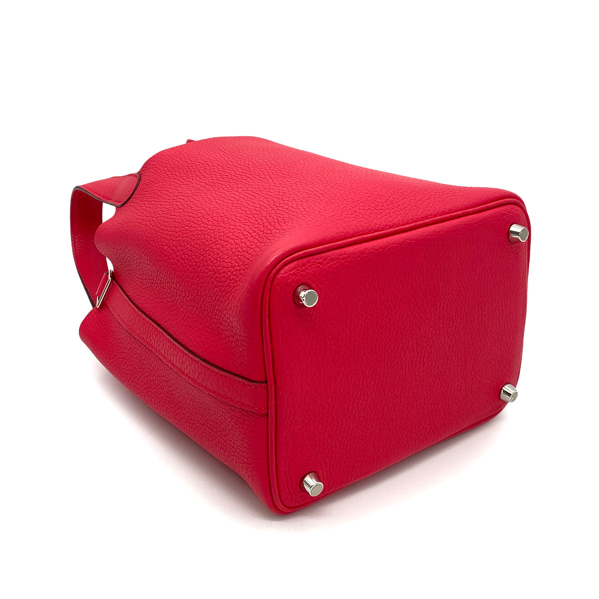 HERMES PICOTIN LOCK PM ROSE EXTREME TAURILLON CLEMENCE HAND BAG D 90260191