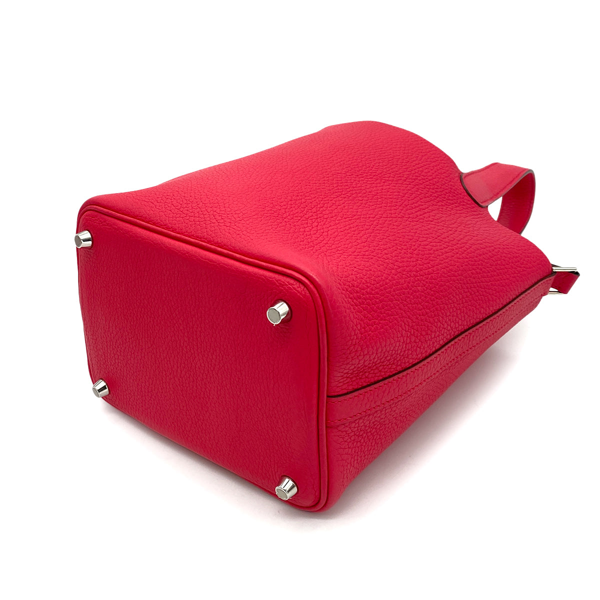 HERMES PICOTIN LOCK PM ROSE EXTREME TAURILLON CLEMENCE HAND BAG D 90260191