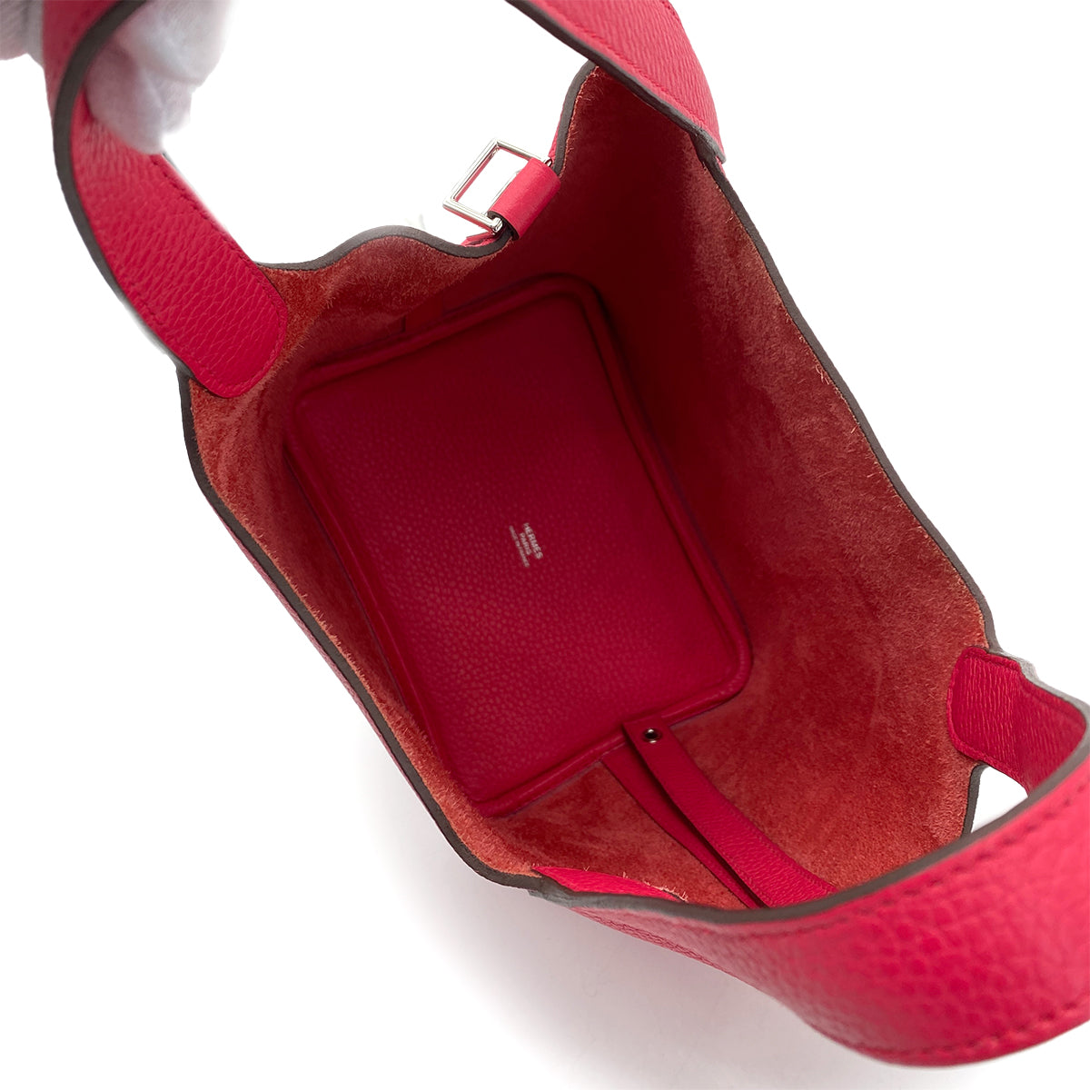 HERMES PICOTIN LOCK PM ROSE EXTREME TAURILLON CLEMENCE HAND BAG D 90260191