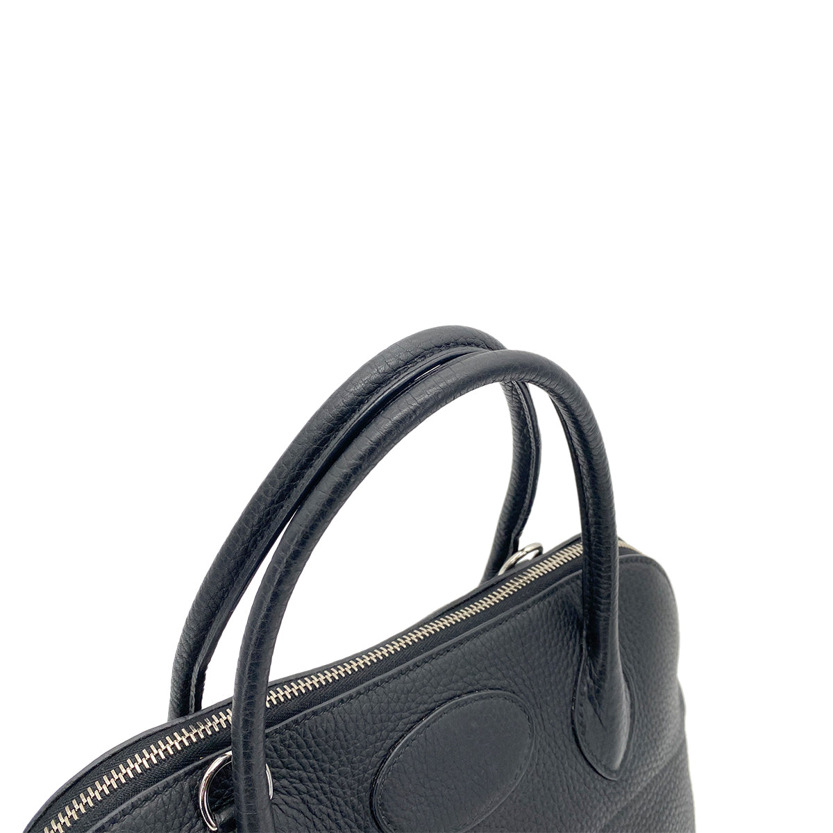 HERMES BOLIDE 31 BLACK TAURILLON CLEMENCE HAND SHOULDER BAG □J SHW 90260426