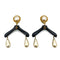 CHANEL VINTAGE EARRINGS HANGER MOTIF COCO MARK FAUX PEARL ACCESSORY 90260460 - PURPOSE