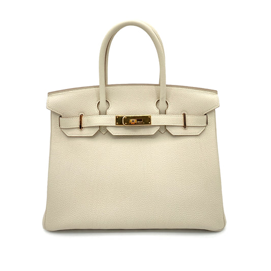 HERMES BIRKIN 30 CRAIE TOGO HAND BAG Z GHW 90260462