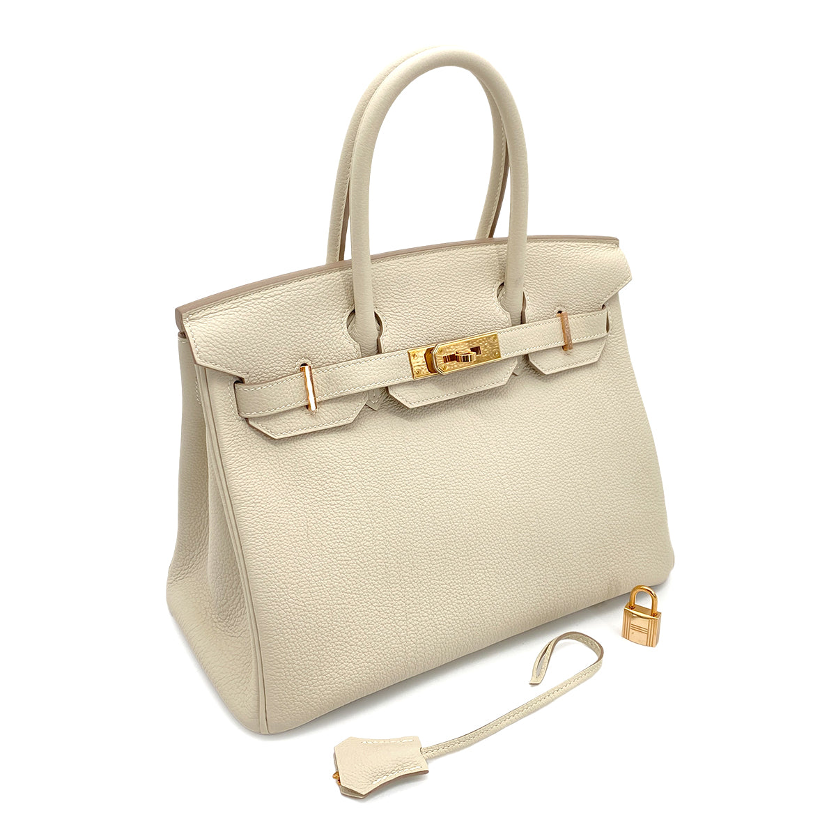 HERMES BIRKIN 30 CRAIE TOGO HAND BAG Z GHW 90260462