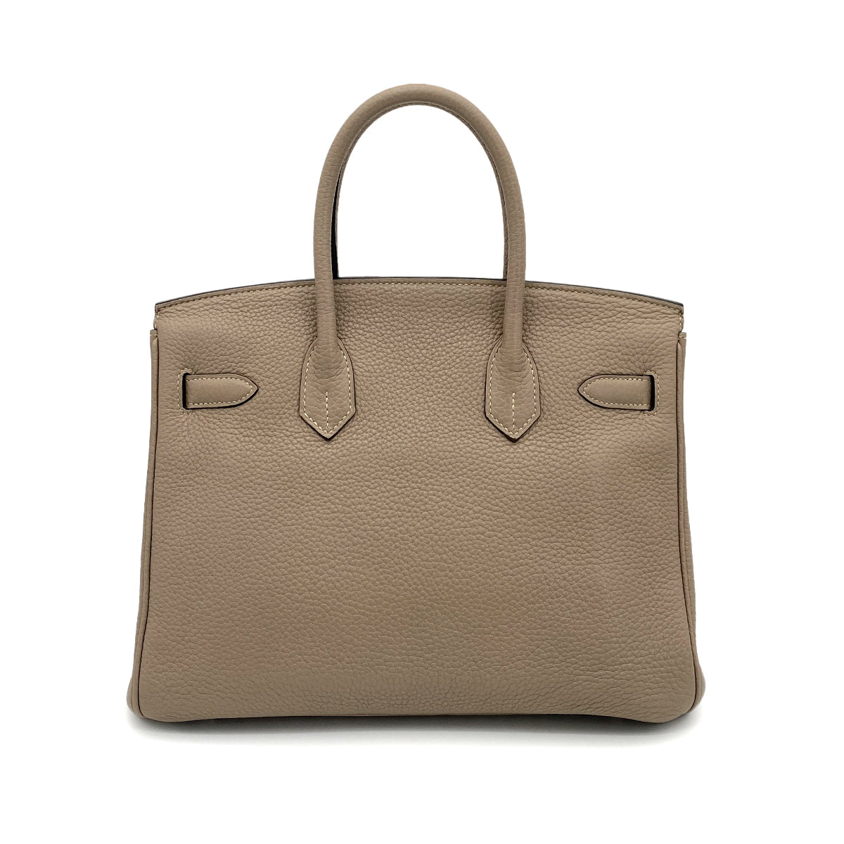 HERMES BIRKIN 30 GRIS TOURTERELLE TAURILLON CLEMENCE HAND BAG □N SHW 90260466