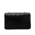 CHANEL VINTAGE DIANA MEDIUM CHAIN SHOULDER BAG BLACK LAMB SKIN 90260467 - PURPOSE