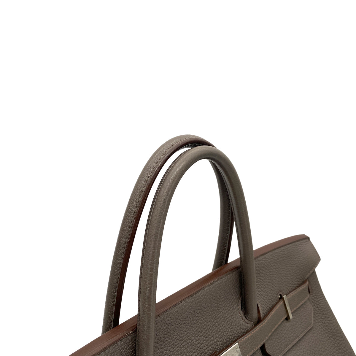 HERMES BIRKIN 40 ETAIN TAURILLON CLEMENCE HAND BAG □O SHW 90260470