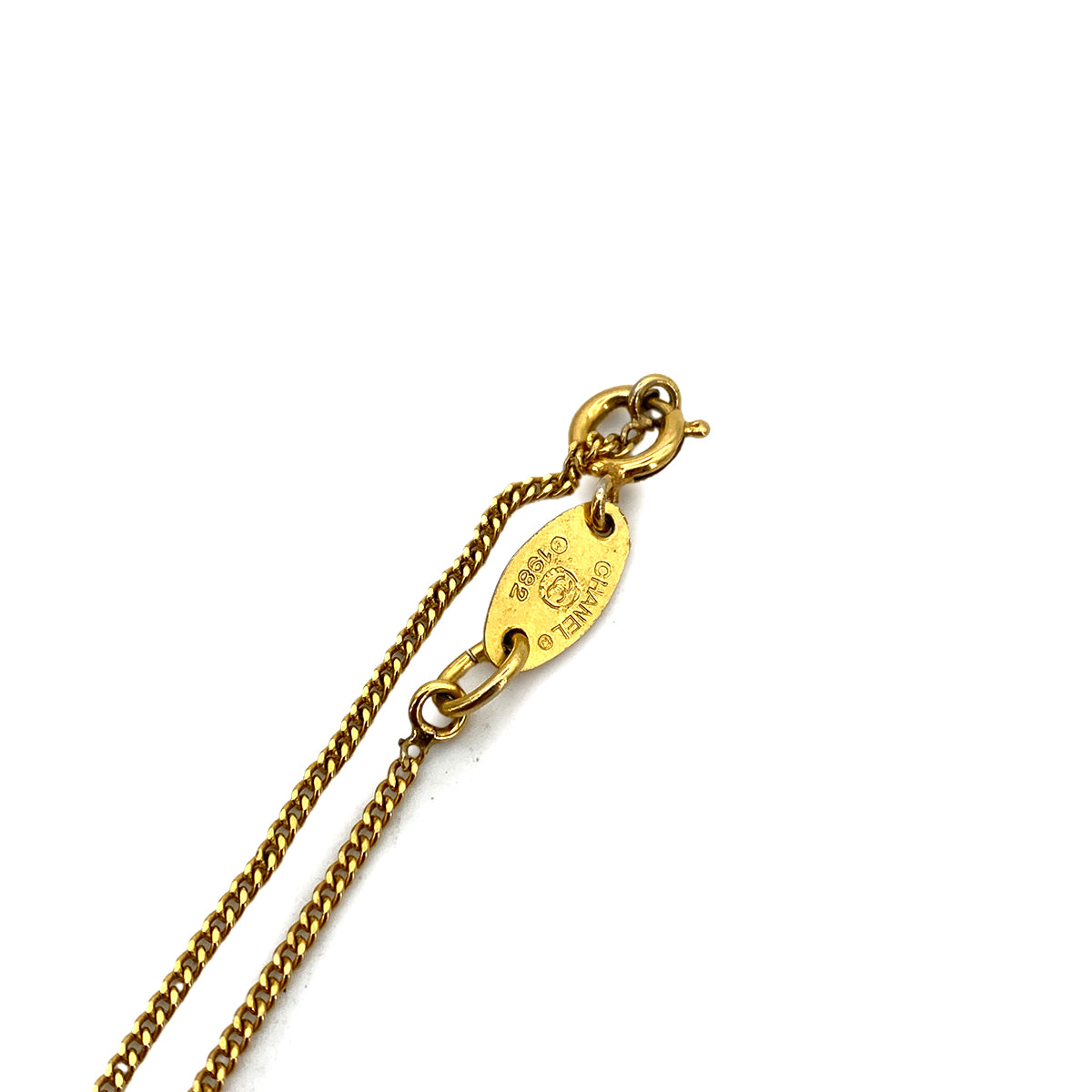 CHANEL VINTAGE NECKLACE COCOMARK RHINESTONE ACCESSORY 90260471