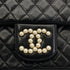 CHANEL VINTAGE WESTMINSTER CHAIN SHOULDER BAG FAKE PEARL BLACK LAMB SKIN 90260476 - PURPOSE
