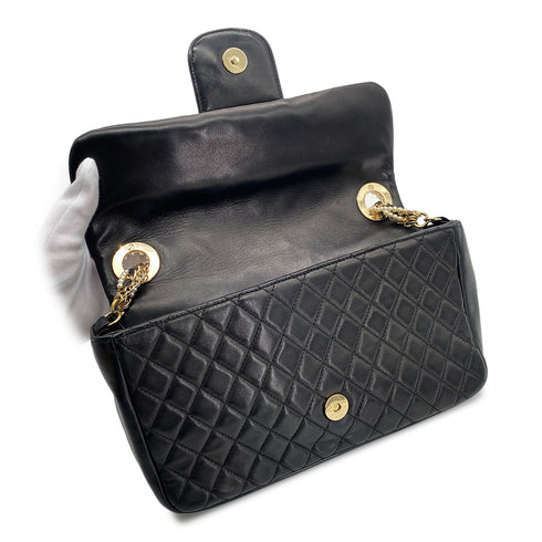 CHANEL VINTAGE WESTMINSTER CHAIN SHOULDER BAG FAKE PEARL BLACK LAMB SKIN 90260476 - PURPOSE