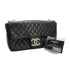 CHANEL VINTAGE WESTMINSTER CHAIN SHOULDER BAG FAKE PEARL BLACK LAMB SKIN 90260476 - PURPOSE