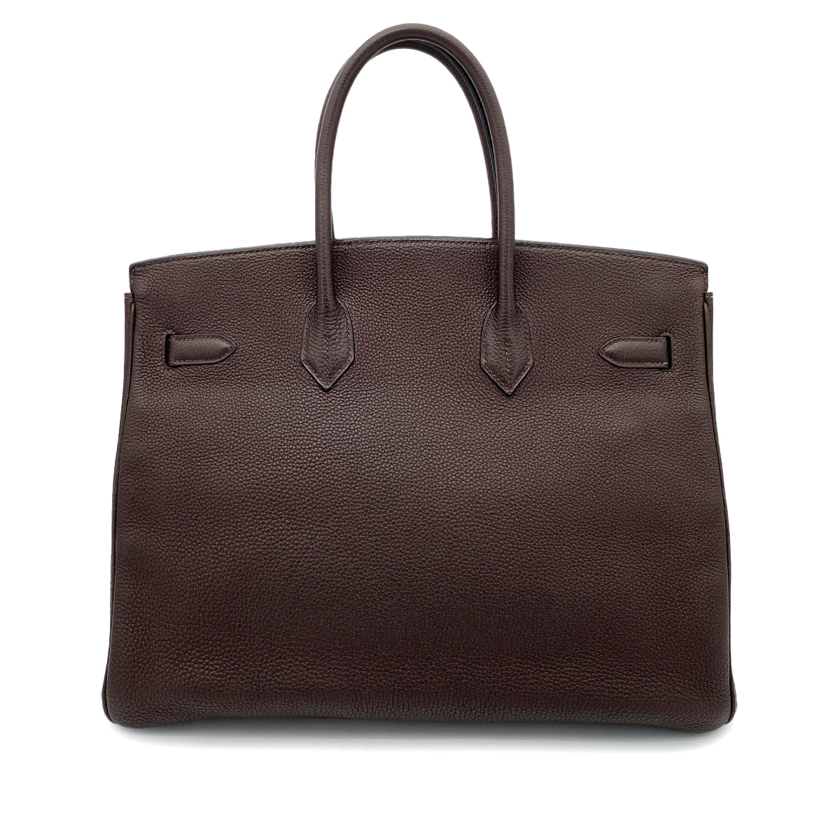 HERMES BIRKIN 35 EBENE TAURILLON CLEMENCE HAND BAG □H SHW 90260482