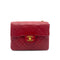 CHANEL VINTAGE MINI SQUARE 17 CHAIN HAND BAG RED LAMB SKIN 90260487 - PURPOSE