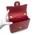 CHANEL VINTAGE MINI SQUARE 17 CHAIN HAND BAG RED LAMB SKIN 90260487 - PURPOSE