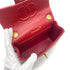 CHANEL VINTAGE MINI SQUARE 17 CHAIN HAND BAG RED LAMB SKIN 90260487 - PURPOSE